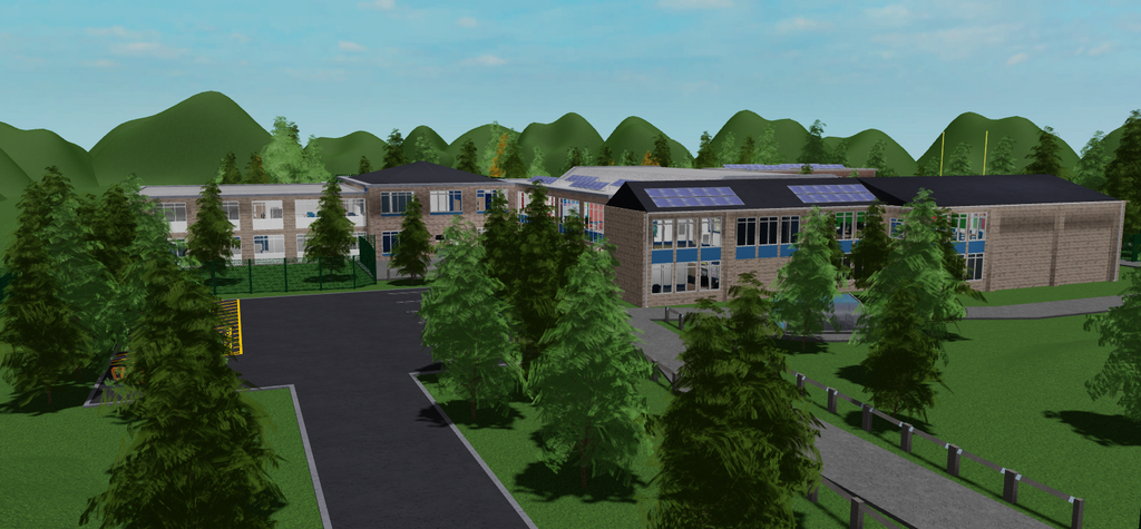 Traditional British School Campus